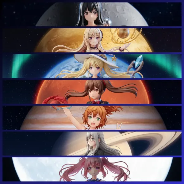 太陽系の女神たち（おま好きガールズ × 宇宙）