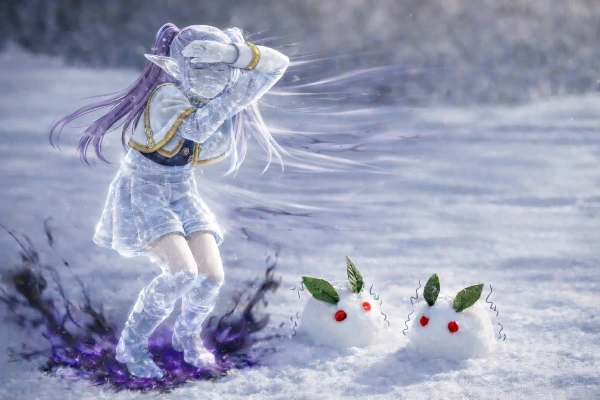 氷の魔法で大ピンチ