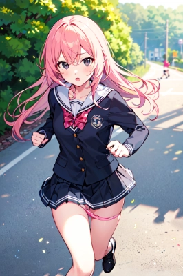 走る女の子