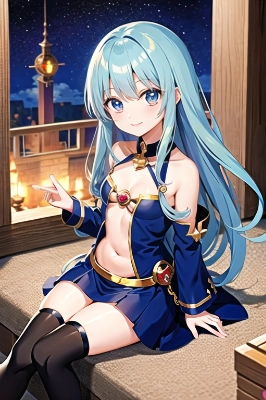 お座りしている女の子