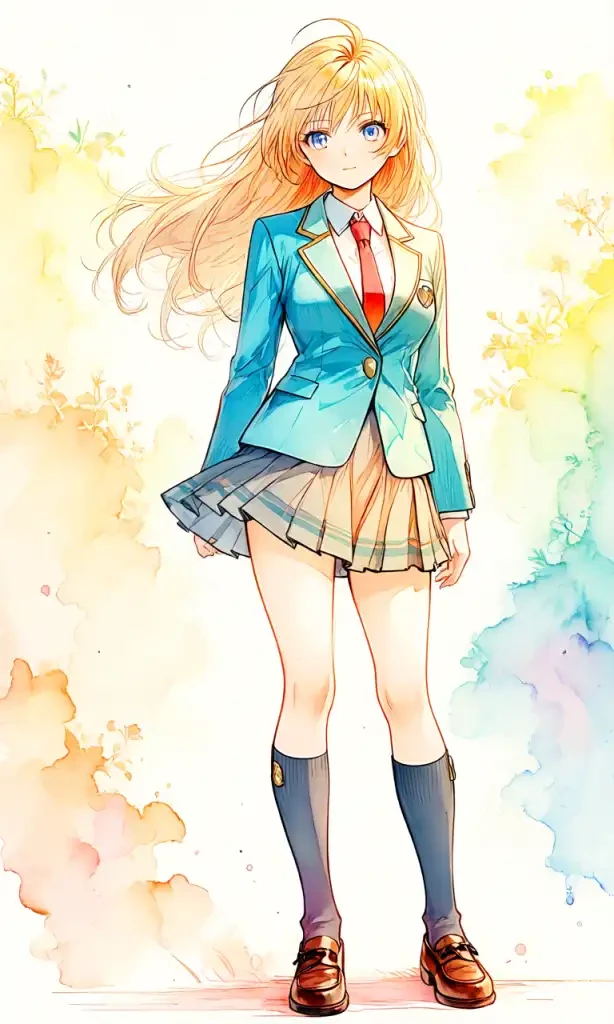 ブレザータイプの女子高生・女子中学生の制服Japanese Blazer School Uniform