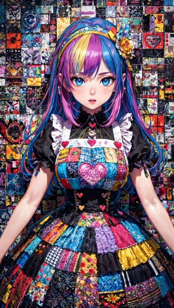 ハイパー・パッチワーク・ジャンパースカート