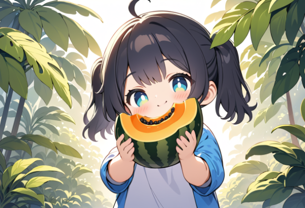 パパイヤをくれる娘