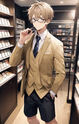 眼鏡をかけた男性