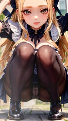 タイツ越し