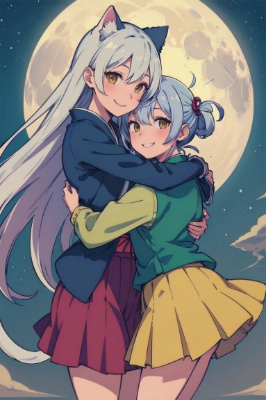 猫耳少女と友達