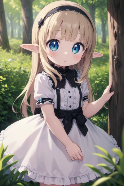 画像生成より　エルフの女の子