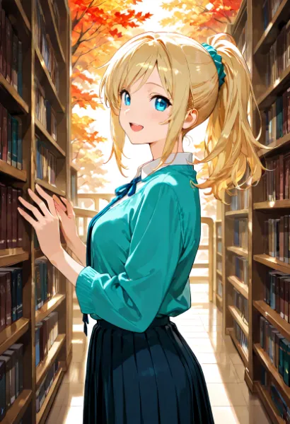 秋の図書館で紡がれる秘密の物語