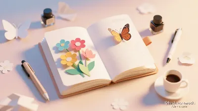 紙の温もりで綴る、今日という1ページ📄