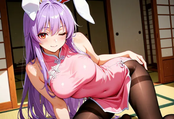 ウドンゲにチャイナドレス着せてみた
