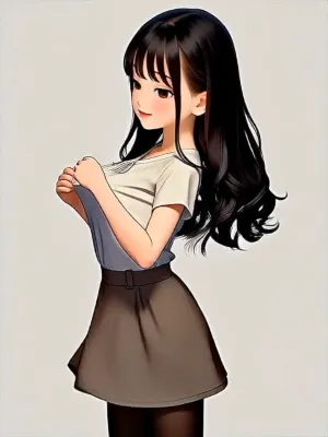 薄着の女の子