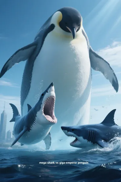 メガシャーク vs ギガペンギン