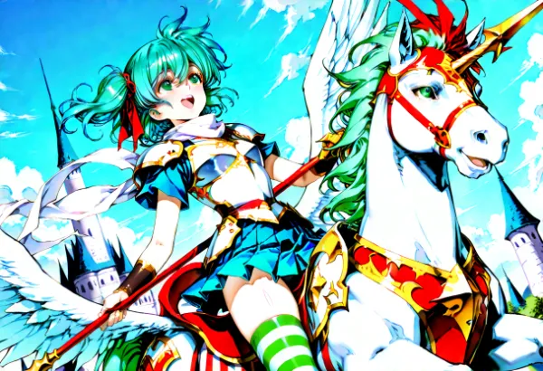 天馬騎士の少女