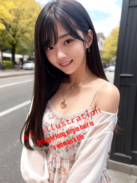 ロングヘア美少女