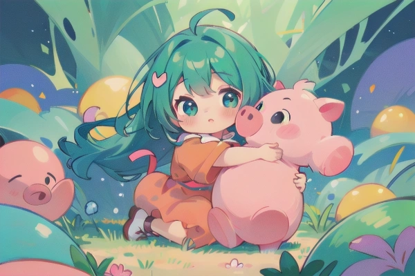 「ぶたさん・・？」