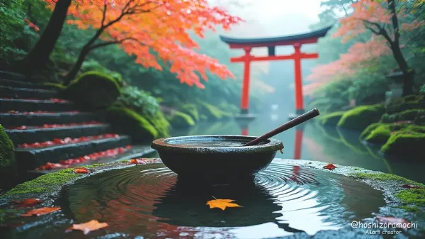 水鏡の黄昏⛩️