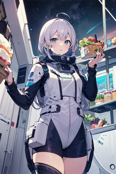 宇宙ステーションで休憩！