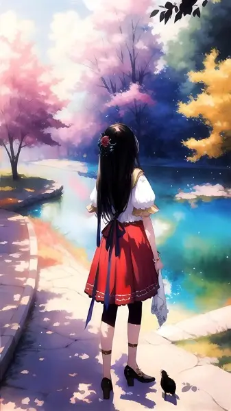 少女が見るのは