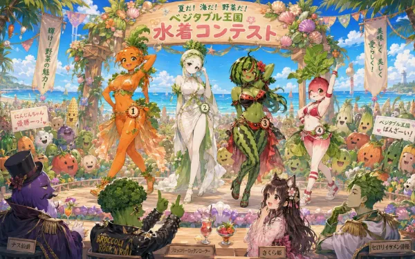 真夏のベジタブル水着コンテスト！