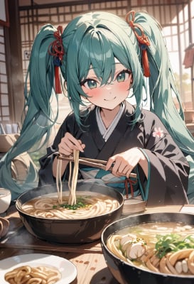 二人でうどんタイム
