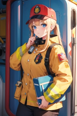 美少女 消防士
