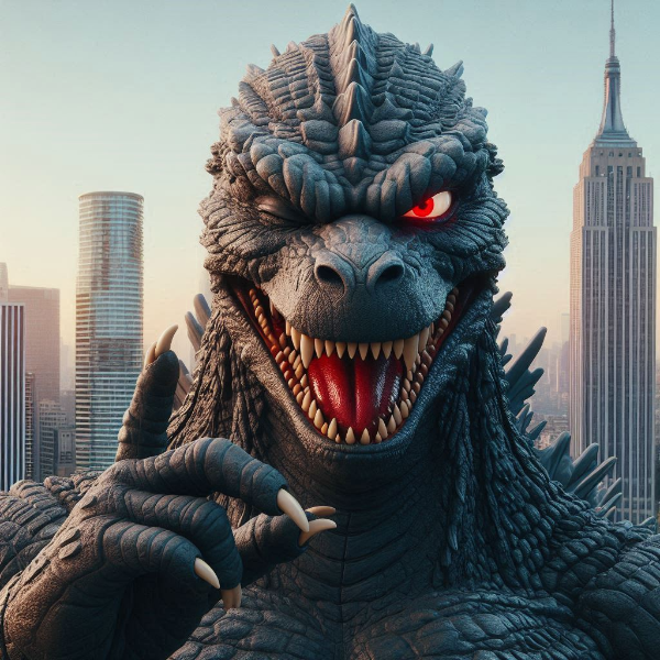 ウインクする怪獣　（8枚）