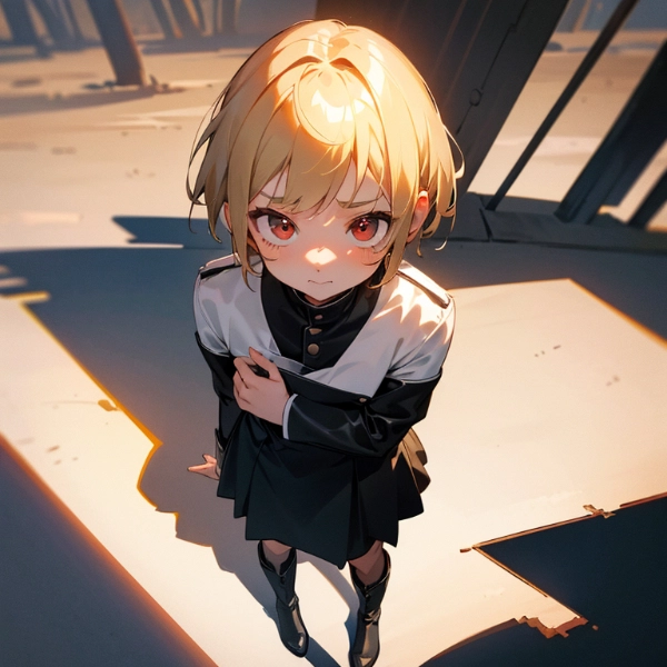 命令を待つ少女