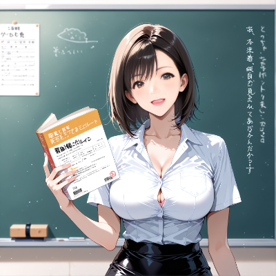 良い笑顔のアニメ先生