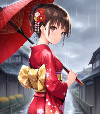 和傘 - 秋雨