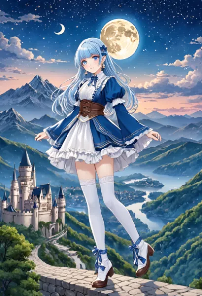 月光に導かれし青き姫の旅立ち