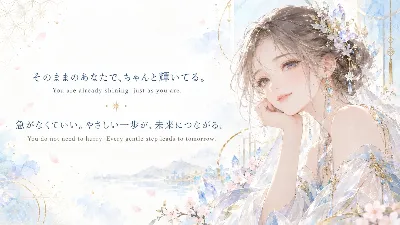 そのままで輝く 水晶の少女