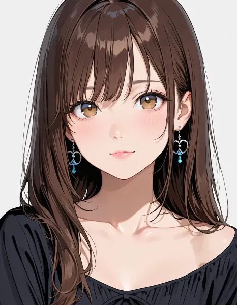 青い雫の秘密の微笑み