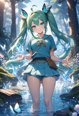 ミクと氷の森