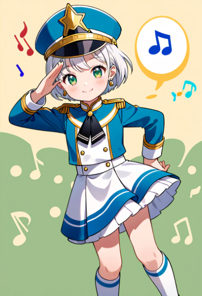 Salute of Marching band