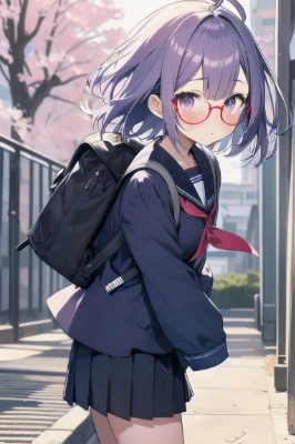 紫髪の女の子