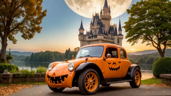 待ち遠しいハロウィンへの期待 ～車～