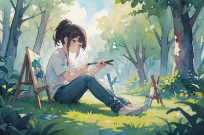 絵描きのお姉さん