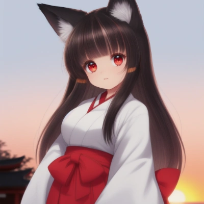 狐耳巫女