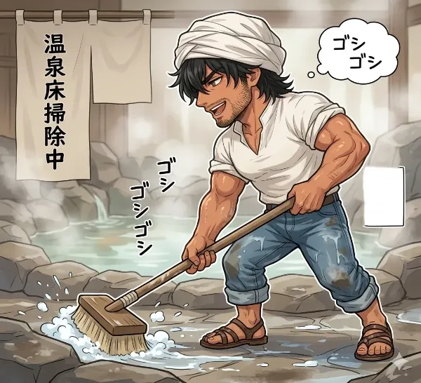 船長銭湯清掃
