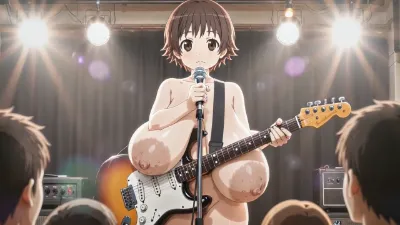 乳乗りギター