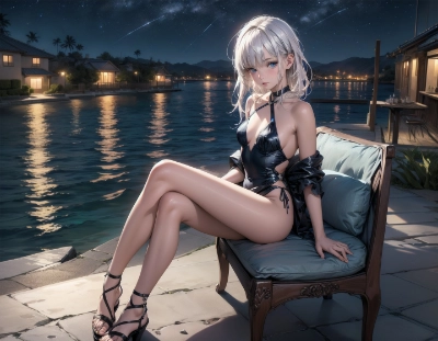 夕日のカフェテラス01