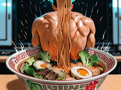 【修行、麺の滝行！】明日のラーメン界を背負う筋肉の男