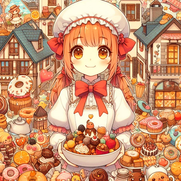 童話のお菓子な家と、女の子★(17枚)