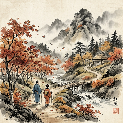 紅葉の旅