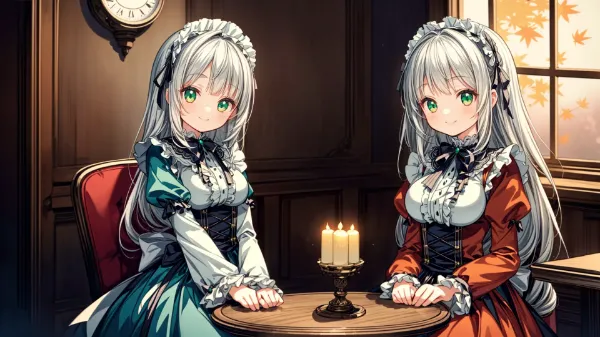 双子メイドの秋の秘密会議