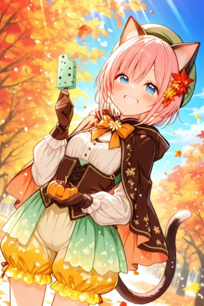 秋ファッションとチョコミント