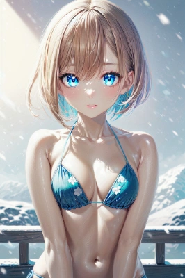 冬でもビキニ