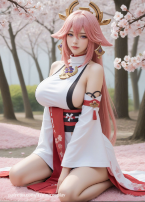 No.9 Miko Genshin impact (63pic)