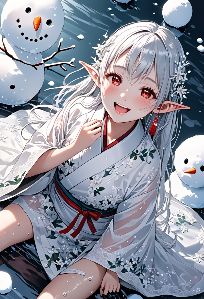 白銀のエルフと雪だるまの約束