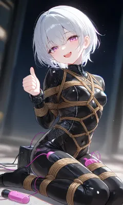 縛られた少女の秘密の挑戦